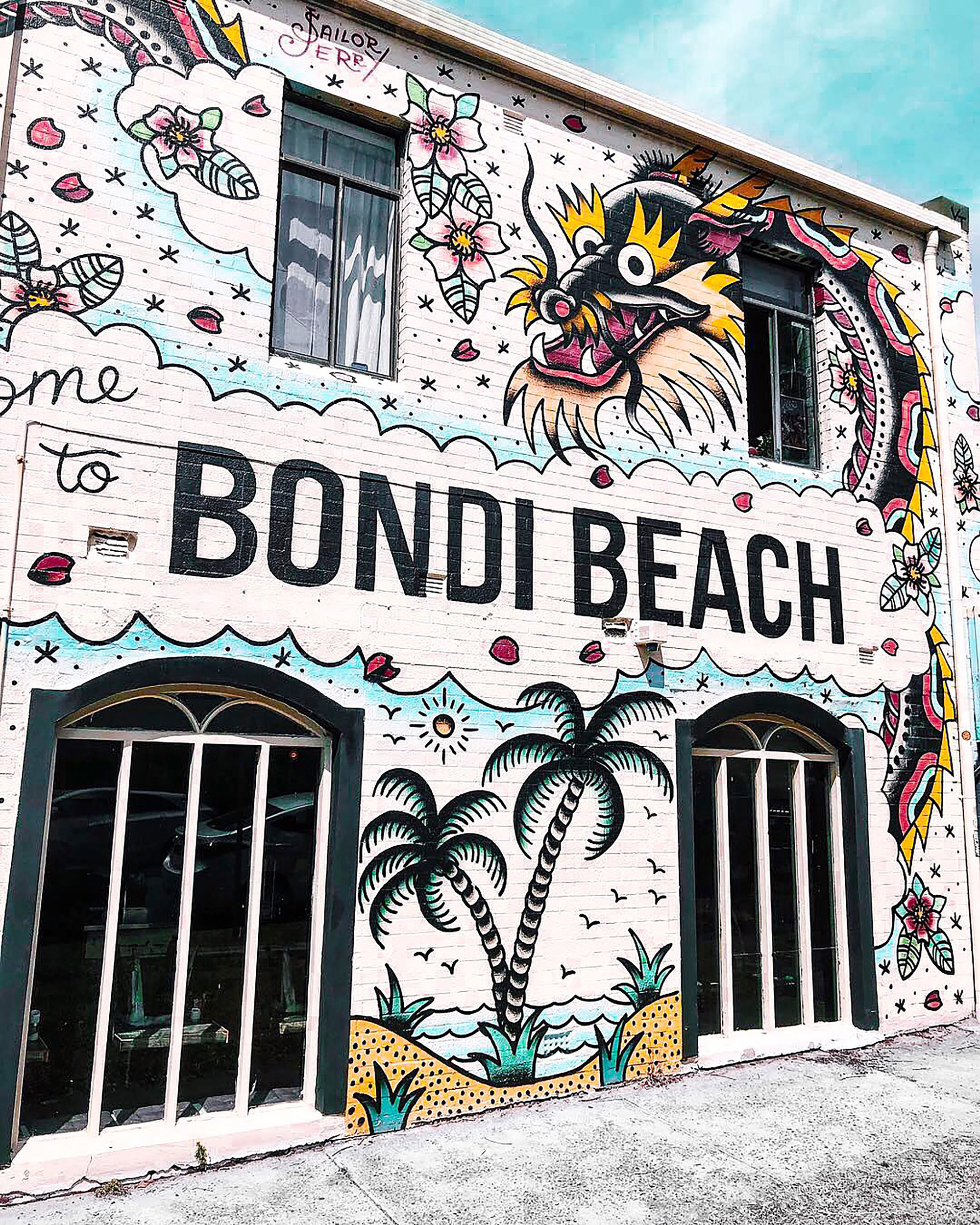 Bondi Beach graffiti.